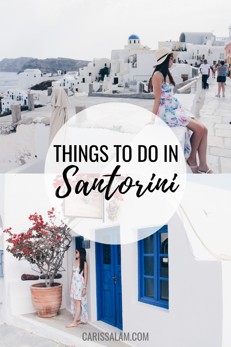 Things to do in Santorini pin