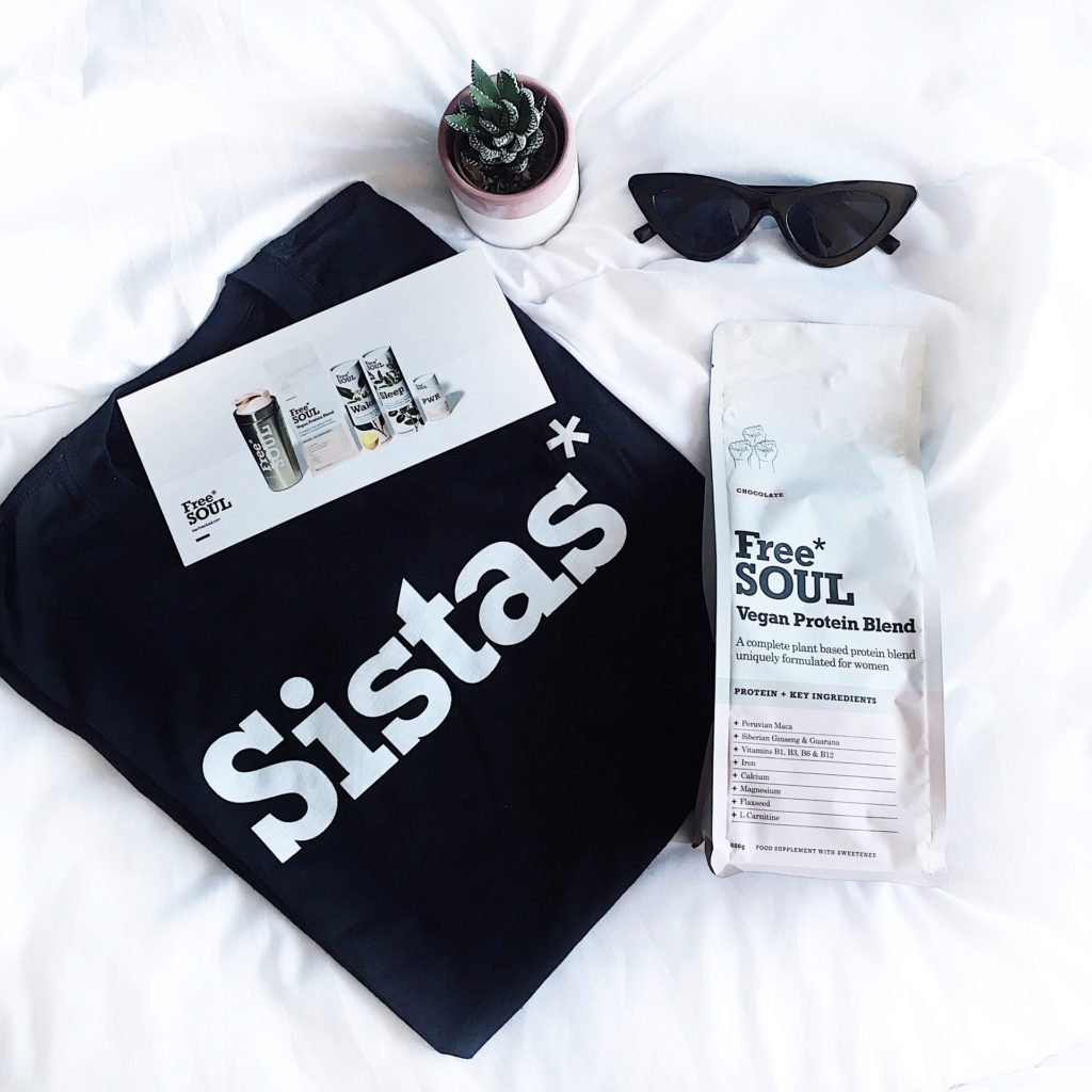 her free soul protein blend flatlay
