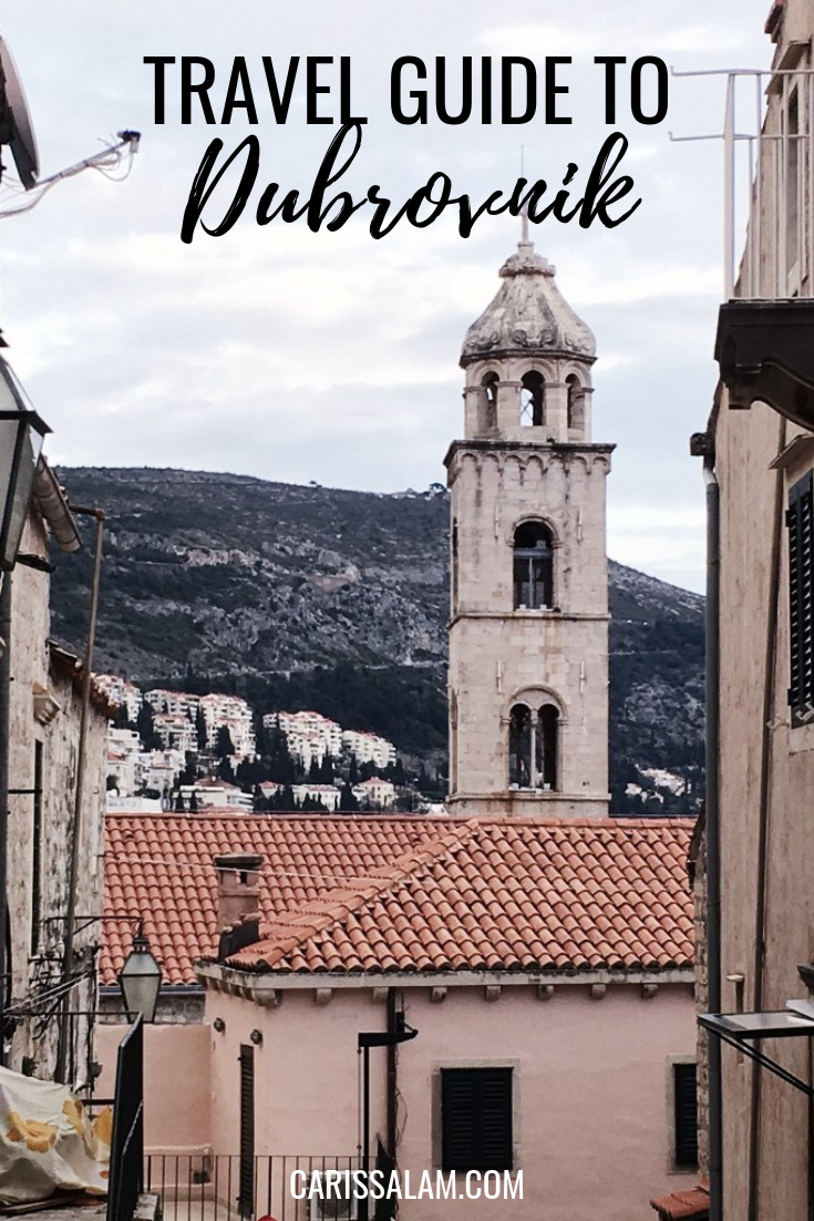 Travel Guide to Dubrovnik pin